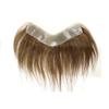Teraman Forehead Hairline for Women Human Hair Toupee Frontal Hairpiece Full PU Thin Skin Toppers Hair Replacement System (#7 color, 1.57x7.1 Inch) view 2