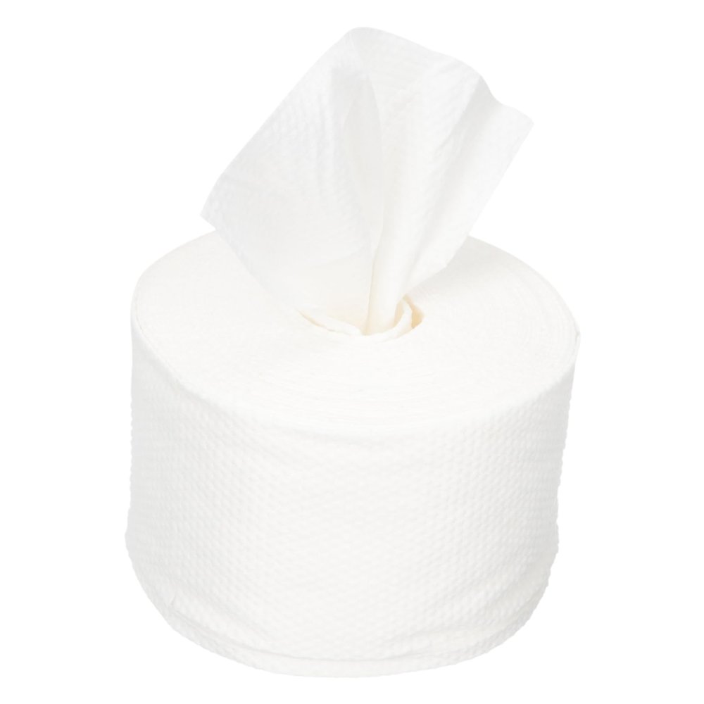 1 Roll Disposable Face Towel Makeup Paper Towels Bathroom Clean Towels Kitchen Towel Cleaning Cotton Washcloth Facial Skin-Friendly Face Towel White Nonwoven