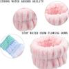 2 Pcs Spa Face Washing Wristbands,Microfiber Wrist Towels Absorbent Facial Elastic Wristbands Makeup Wash Wrist Towels,Reusable Absorbent Stop Water Run Down Arms (Blue,Pink) view 4