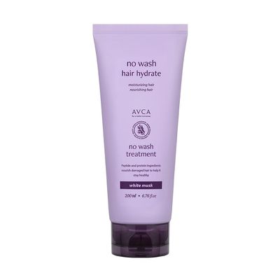 AVCA No-Wash Hair Treatment with White Musk for Smooth, Shiny, and Frizz-Free Hair 200ml, 6.76fl. oz.