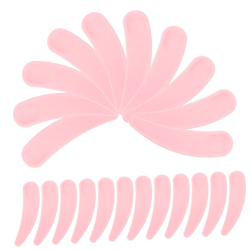 NinthAvenue Basics 50pcs Reusable Makeup Facial Spoon Comfortable Plastic Handle Skincare Tools for Women Girls Home