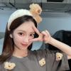 Tuygn Wide Hair Bands Photo Booth Props Cartoon Headband Party Headpiece Padded Headband for Music Festivals(White) view 4