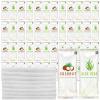 Timgle 50 Pcs Moist Towelettes Individually Wrapped Scented Disposable Face Towels Essential Oil Infused Moist Terry Cotton Towel for Use Hot or Cold Travel Body Spa (Aloe Vera, Coconut) view 1