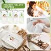 Timgle 50 Pcs Moist Towelettes Individually Wrapped Scented Disposable Face Towels Essential Oil Infused Moist Terry Cotton Towel for Use Hot or Cold Travel Body Spa (Aloe Vera, Coconut) view 4