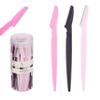 36pc Face & Body Razors Set - Pink & Black Disposable Razors for Face & Eyebrow Maintenance| Hair Removal Tool, Protective Caps & Reusable Storage Canister view 1