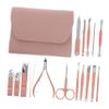 Beatifufu 16pcs Manicure Pedicure Set Nail Tools Kit Nail Clipper Cutter File for Gold Easy to Use view 1