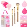 21pc Glam Gem Rhinestone Handle Makeup Brush Set - Assorted Blender view 1