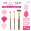 21pc Glam Gem Rhinestone Handle Makeup Brush Set - Assorted Blender view 2