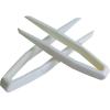 60 Pcs Mini Plastic Tweezers Contact Lens Clip Beauty Makeup Tool Hair Removal Tweezers for Double Eyelid Stickers, White view 1