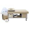DERMALOGIC Metro Head Spa Bed, U-Shape Water Massage Shampoo Backwash Unit with Cover Pillow, Spa Resort Hair Salon Equipment, Khaki view 2