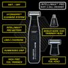 MANGROOMER INTELLIMAX PRO Body and Ball Groomer, Groin Trimmer for Men, Electric Ball Shaver, Pubic Trim, with Free Bonus Foil Included and Free Nose Trimmer Replacement Head view 2