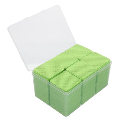 FOYTOKI Tweezer Cleaner 1080pcs Lash Wipes Square Cotton Pads for Makeup Removal Removal Wipes Eyelash Extension Absorbent