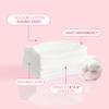 Intrinsics Large Silken Wipes (400 Count)  4x4 4-Ply Low-Absorbency Silk Cotton Pads, Lint-Free Hypoallergenic Gauze, Esthetician Supplies for Makeup & Skincare Application, Nails, and Spa Use view 2