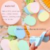 4 facial cleansing sponges, thickened makeup remover powder puff, deep cleaning face towel view 3