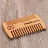 Personalized Engraved Name Beard Comb, Customized Carved Text/Icon Peach Wood Comb, Personalized Gifts for Men's Hair, Beard view 2