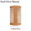Personalized Engraved Name Beard Comb, Customized Carved Text/Icon Peach Wood Comb, Personalized Gifts for Men's Hair, Beard view 3