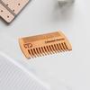 Personalized Engraved Name Beard Comb, Customized Carved Text/Icon Peach Wood Comb, Personalized Gifts for Men's Hair, Beard view 4
