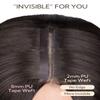 Hotbanana Invisi Edge Tape in Hair Extensions Human Hair, #1, 10 Inch view 3