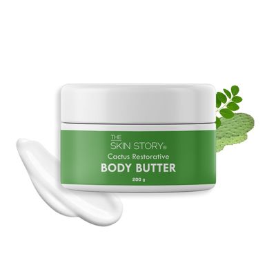 Cactus Restorative Body Butter Intense Moisturization with Shea, & Cocoa Butter, Moringa Oil Youthful Skin, & Hydration Sulphate Free & Pareben Free - 200g