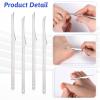 8 PCS Foot Scraper for Dead Skin Callus Removal, Stainless Steel Pedicure Knife Scrubber Remover Tool Callus Foot Skin Heel Scraper Pedicure Tools for Men Women Feet, Silver view 3