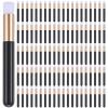 100 Pieces Lash Brushes for Cleaning, Lash Shampoo Brushes Eyelash Extension Cleansing Blackhead Removing Brush Nose Pore Deep Cleaning Facial Cleansing Brush (Black, 3.8Inch) view 1