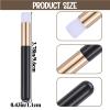 100 Pieces Lash Brushes for Cleaning, Lash Shampoo Brushes Eyelash Extension Cleansing Blackhead Removing Brush Nose Pore Deep Cleaning Facial Cleansing Brush (Black, 3.8Inch) view 2