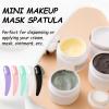 AOZUO 100pcs Mini Makeup Spatulas, Disposable Skin Care Facial Cream Mask Spatula Cosmetic Spatulas Scoops for Sampling and Mixing(Multicolor) view 4