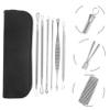 SOESFOUFU 1 Set of Portable Blackhead Tools Cell Clip Stainless Steel Needle Reusable Wear Resistant for view 3