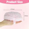 3 Pcs Large Body Powder Puff and Container, 6'' Dusting Body Powder Applicato (White Pink Skin Color) view 2