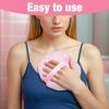 3 Pcs Large Body Powder Puff and Container, 6'' Dusting Body Powder Applicato (White Pink Skin Color) view 3