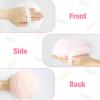 3 Pcs Large Body Powder Puff and Container, 6'' Dusting Body Powder Applicato (White Pink Skin Color) view 4