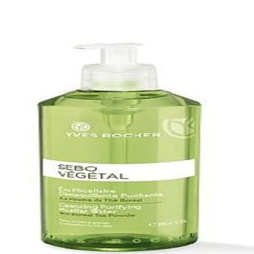 Yves Rocher Sebo Vegetal Purifying 2 in 1 Micellar Water Makeup All Skin Types 390 ml./13.1 fl.oz.