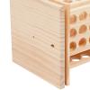 125 Slots Essential Oil Storage Shelf Wood Rotating Essential Oil Bottle Display Rack Wooden Farmhouse Style Essential Oil Stand Holder with Base for Aromatherapy Bottles Organization, Wood Color view 3