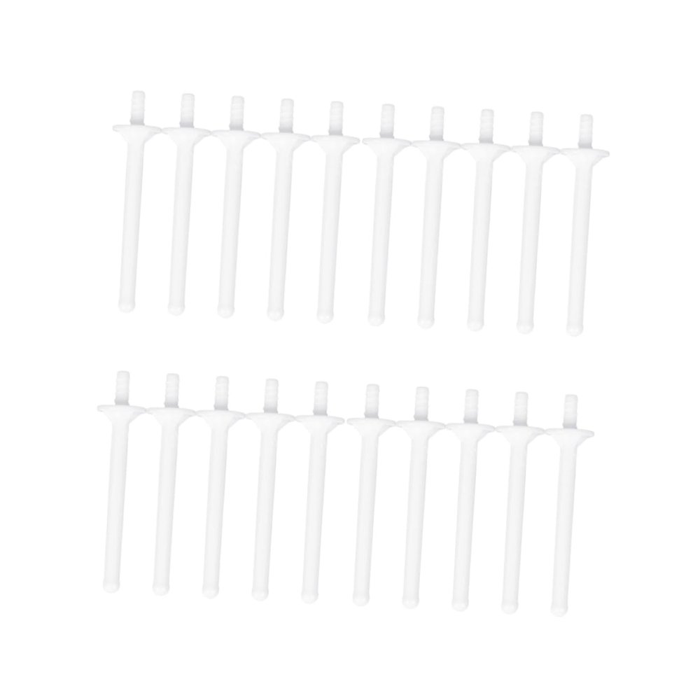 Ipetboom 20pcs Disposable Nose Hair Sticks Plastic Applicator for Safe Hair Removal Nose and Eyebrow Areas Smooth for Professional and Use