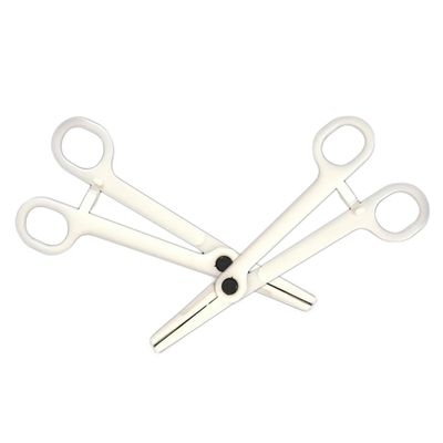 Healeved 25pcs Disposable Piercing Pliers Clamp Diagonal Pliers for Body Piercing Strong Clamp Forceps Plastic Easy Use