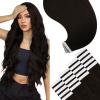YoungSee 26 Inch Human Hair Tape in Extensions Brown Tape in Hair Extensions Human Hair Dark Brown 20pcs 50g Invisible Tapes Remy Hair Extension Long Straight Hair for Women Add Length view 1