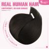 YoungSee 26 Inch Human Hair Tape in Extensions Brown Tape in Hair Extensions Human Hair Dark Brown 20pcs 50g Invisible Tapes Remy Hair Extension Long Straight Hair for Women Add Length view 2