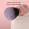 Kabuki Brush for All Face Makeup & Foundation for Liquid, Cream and Powder, Cruelty-Free & Vegan (Bean paste pink) view 3