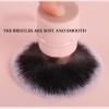 Kabuki Brush for All Face Makeup & Foundation for Liquid, Cream and Powder, Cruelty-Free & Vegan (Bean paste pink) view 4
