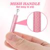 2 PCS Piercing Ball Grabber Tool Diamond 4 Claw Tweezers Piercing Assistant Pen Stainless Steel Jeweler Pick Up Tool Gem Picker Tool Chip Pick for Small Parts Pickup (Silver&Pink) view 3