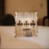 HOMNUT Natural Sandalwood Hair Comb Hair & Beard Comb | Unique Hand-Carved Design for Beard, Moustache & Hair | 4.2 x 3 Inches Pocket-Friendly Comb for Unisex view 2