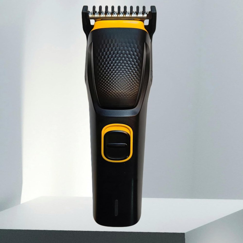 Cordless & Rechargeable Trimmer with 8 Length Settings and Self-Sharpening Blades for Beard and Hair Care for Men