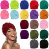 10Pcs/ Pack Color Random Mixed Hair National Headband Women's Hair Ties Solid Color Elastic Elastic Fried Dough Twists Knot Indian Baotou Headband view 1