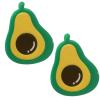 Avocado Hair Clips,Avocado Shape Hairpins, Avocado Hair Duckbill Clip,Fruit Hair Barrettes,Acetate Hair Clips for Girls,Small Hair Clips for Women,Pack of 2 (Avocado) view 1