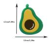 Avocado Hair Clips,Avocado Shape Hairpins, Avocado Hair Duckbill Clip,Fruit Hair Barrettes,Acetate Hair Clips for Girls,Small Hair Clips for Women,Pack of 2 (Avocado) view 2