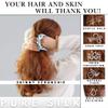 100% Pure Mulberry Silk Scrunchies  Handmade in USA  19 Momme 6A Grade Silk Hair Tie for Women & Girls  Gentle Elastic Ponytail Holder  No-Crease, Prevents Breakage & Frizz  Skinny (Coronet Blue) view 2