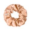100% Pure Mulberry Silk Scrunchies  Handmade in USA  19 Momme 6A Grade Silk Hair Tie for Women & Girls  Gentle Elastic Ponytail Holder  No-Crease, Prevents Breakage & Frizz  Skinny (peach) view 1