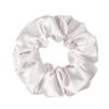 100% Pure Mulberry Silk Scrunchies  Handmade in USA  19 Momme 6A Grade Silk Hair Tie for Women & Girls  Gentle Elastic Ponytail Holder  No-Crease, Prevents Breakage & Frizz  Skinny (Off White) view 1