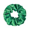 100% Pure Mulberry Silk Scrunchies  Handmade in USA  19 Momme 6A Grade Silk Hair Tie for Women & Girls  Gentle Elastic Ponytail Holder  No-Crease, Prevents Breakage & Frizz  Skinny (Kelly Green) view 1