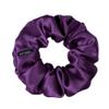 100% Pure Mulberry Silk Scrunchies  Handmade in USA  19 Momme 6A Grade Silk Hair Tie for Women & Girls  Gentle Elastic Ponytail Holder  No-Crease, Prevents Breakage & Frizz  Skinny (Purple) view 1